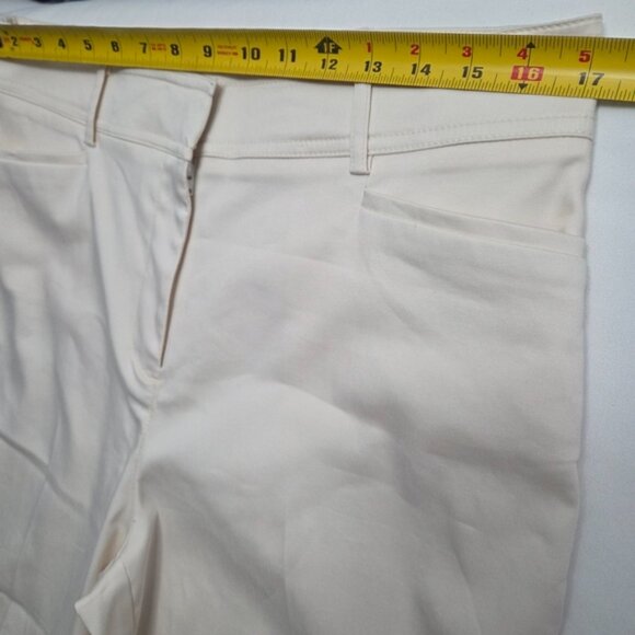 Chico's The Trouser Cream Wide Leg High Rise Pants Size 2 (US 12) - Picture 4 of 10